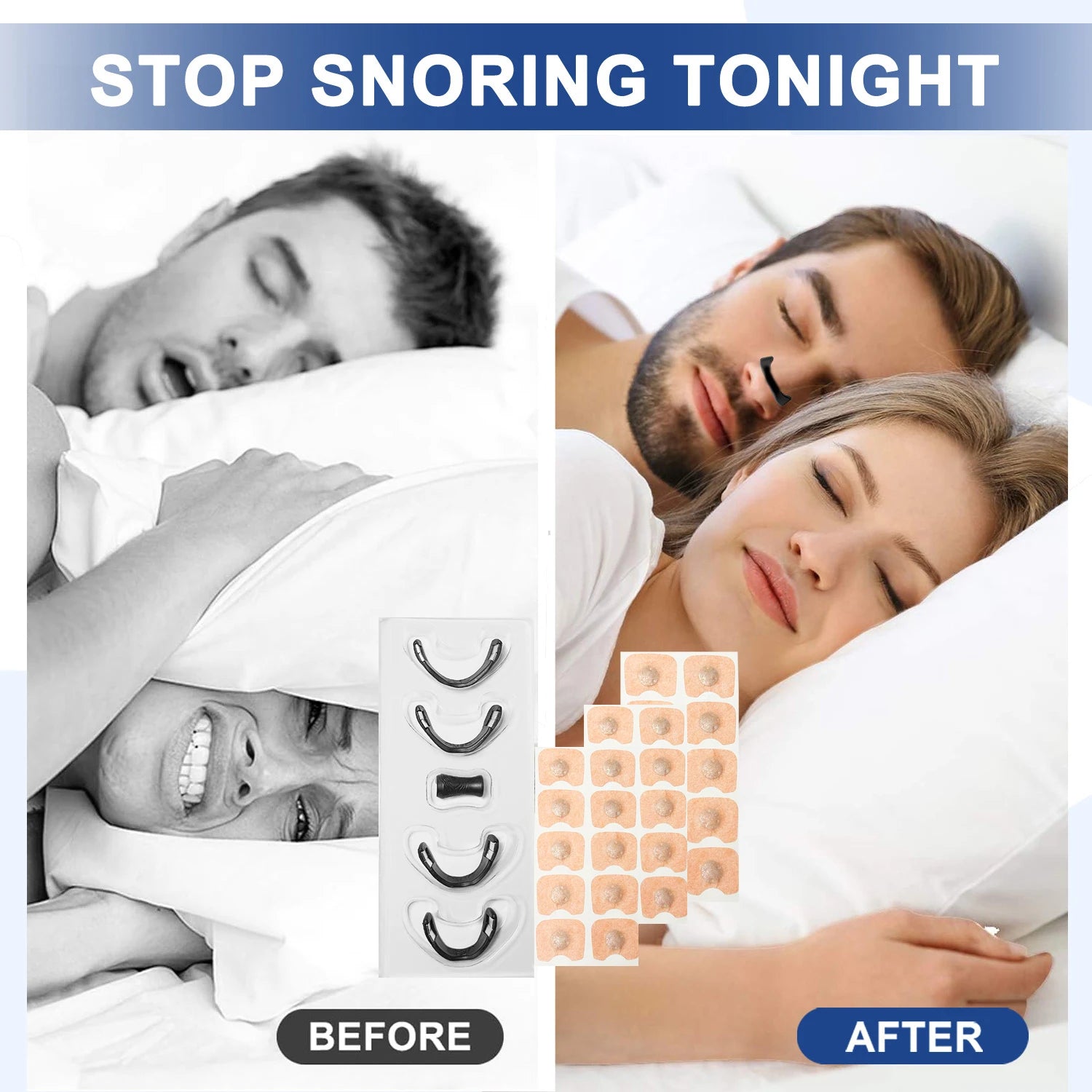 15/30days Magnetic Nasal Breathing Dilators for Snoring