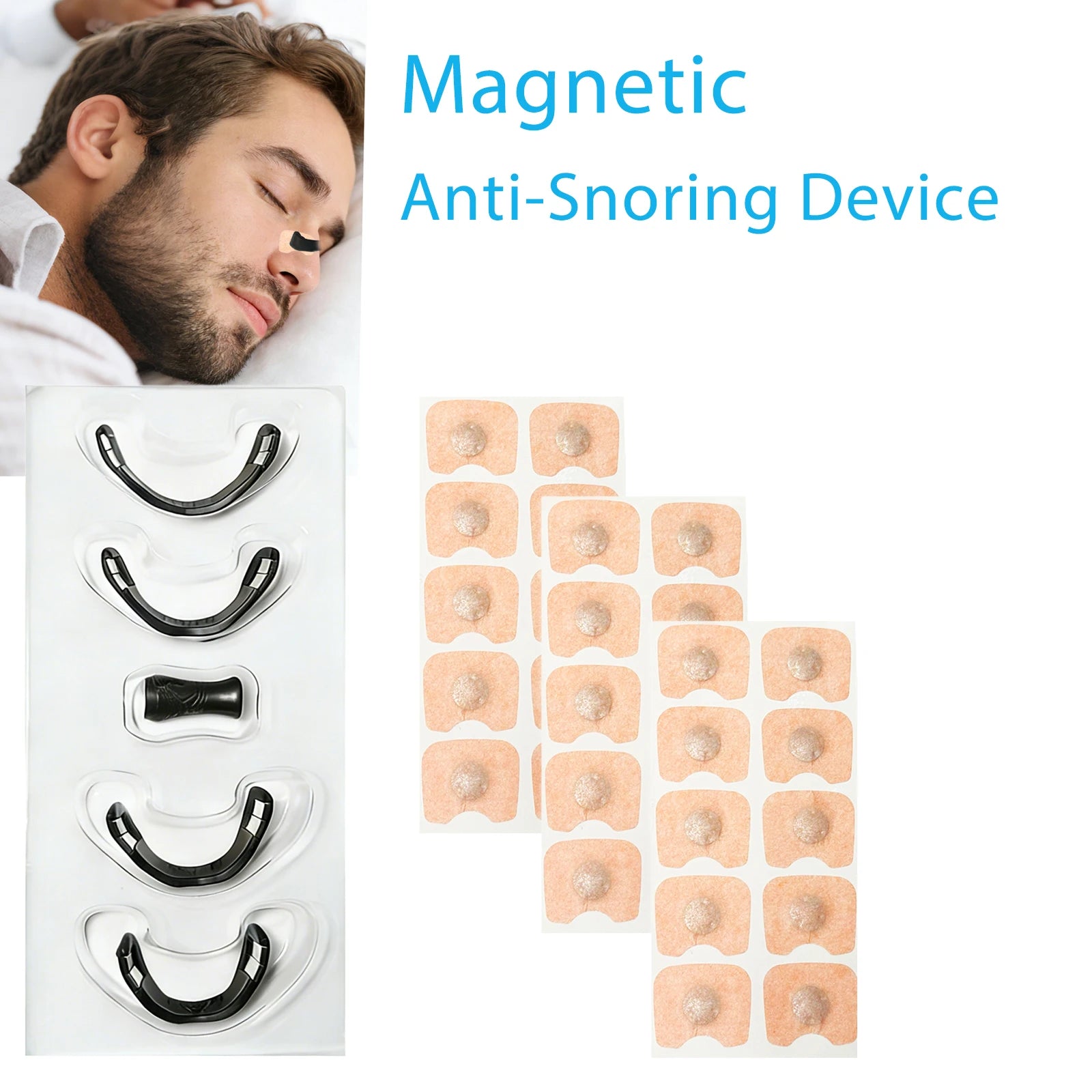 15/30days Magnetic Nasal Breathing Dilators for Snoring